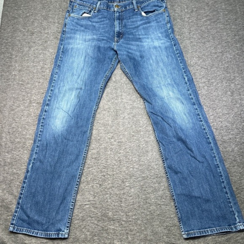 Levi's 541‎ Athletic Taper Men 36x34 Blue Denim Jeans Medium Wash Stretch